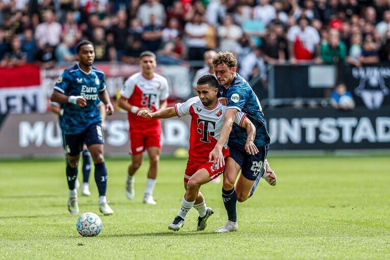 Azarkan in duel tegen Feyenoord. Foto: website FC Utrecht 