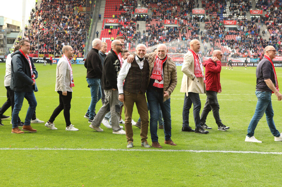 Twee 'legends' van FC Utrecht: Gerard Tervoort en Marco Cabo