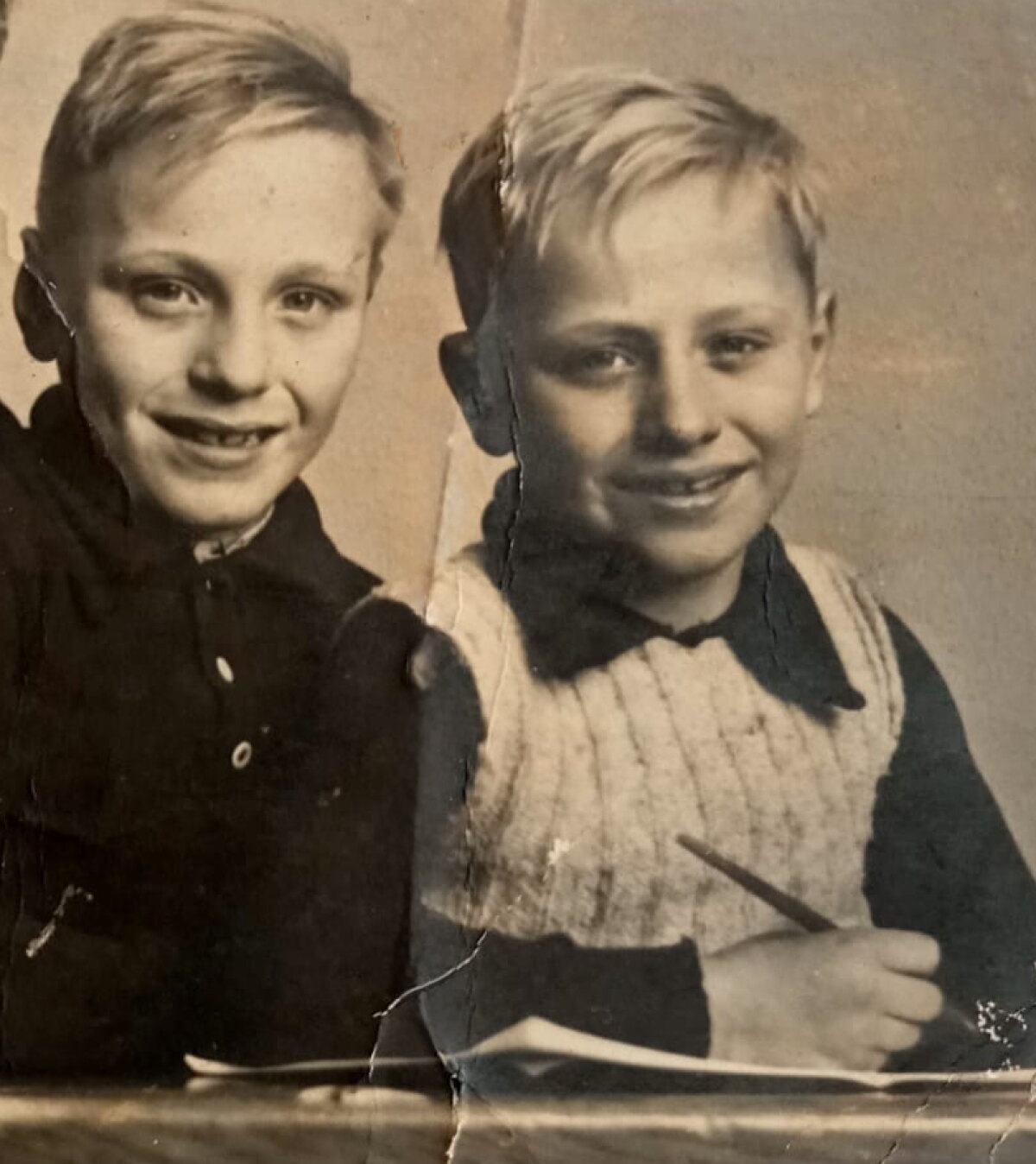 Philippe van der Zeeuw en zijn tweelingbroer Dirk. Foto: privearchief