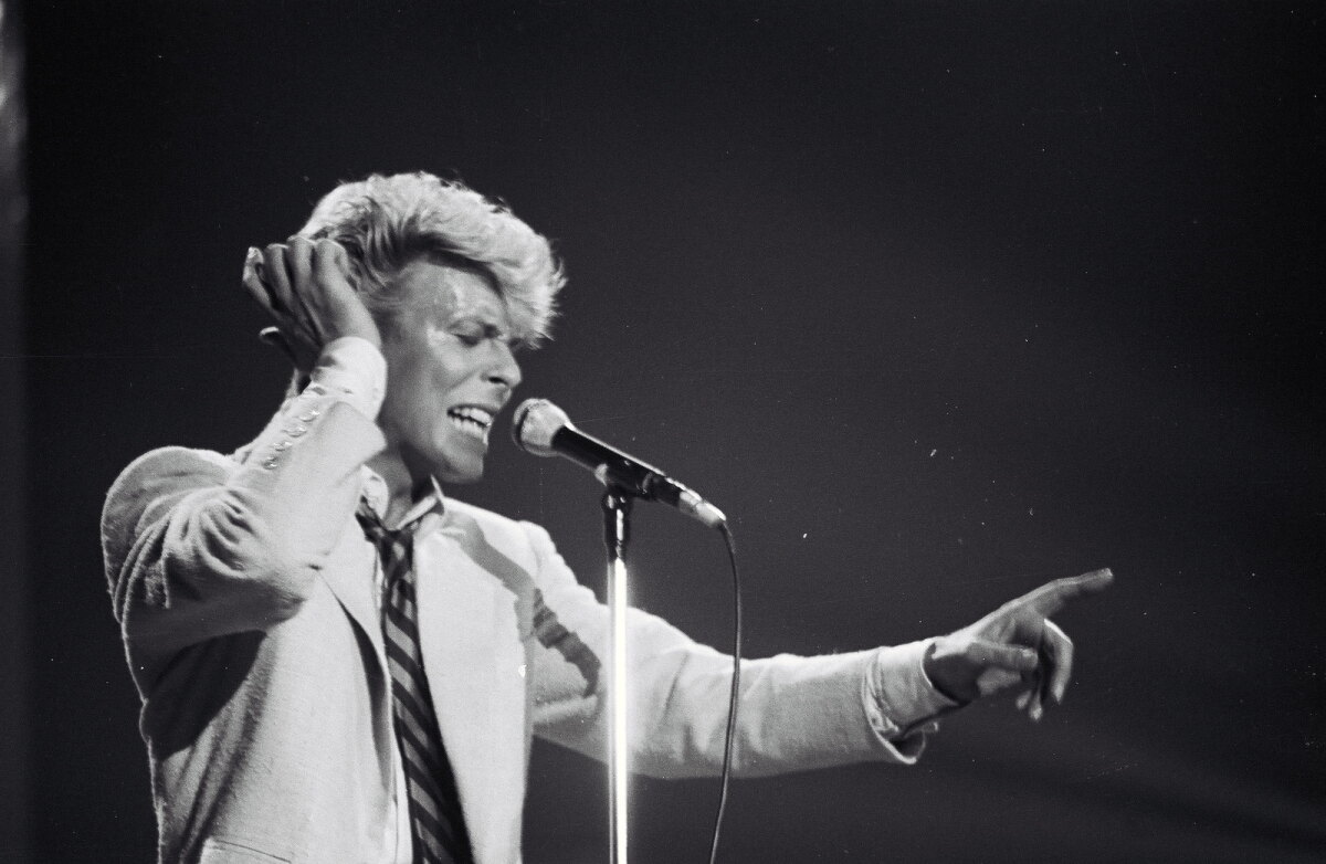 David Bowie in Brussel 1983. Foto: Jeroen Wielaert