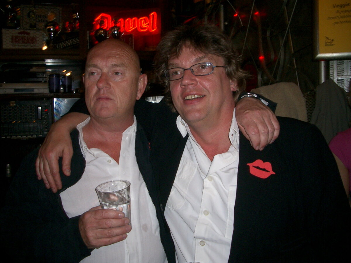 Henk Westbroek en Broos Schnetz in Leefbare tijden. Foto: Ton van den Berg