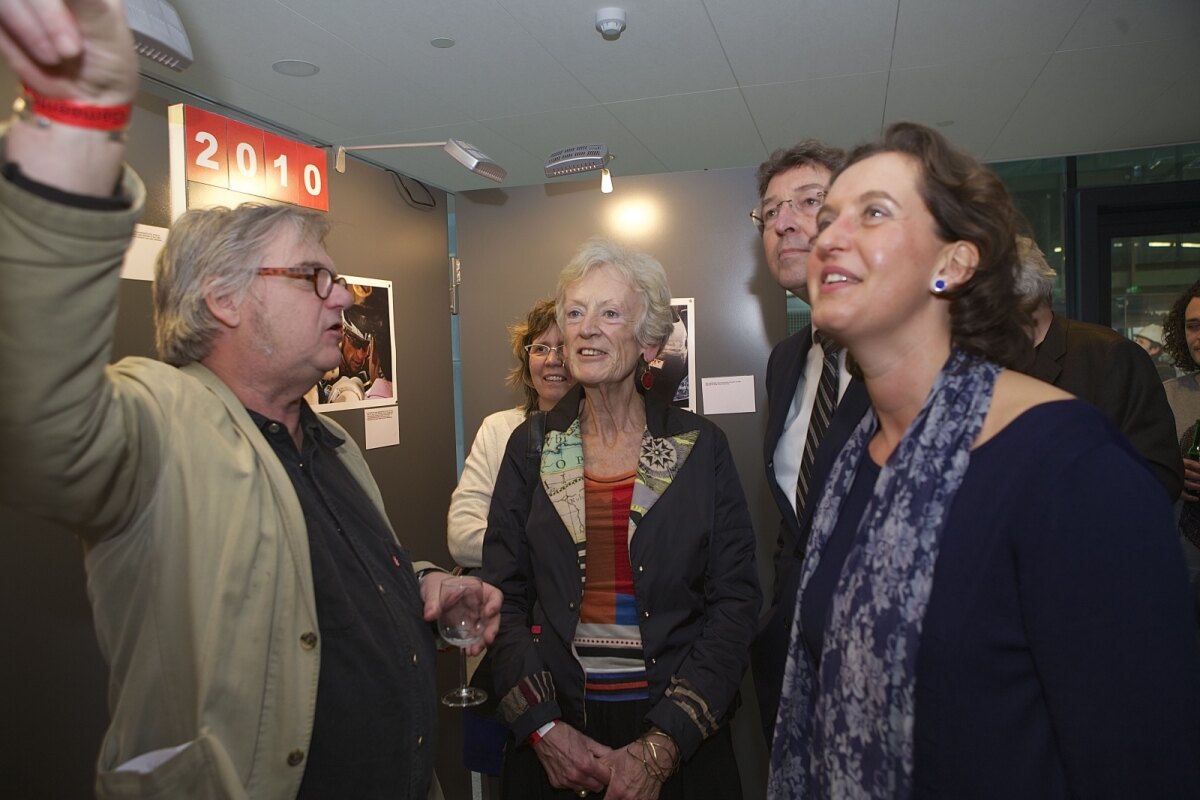 Jeroen Wielaert met Annie Brouwer in 2015. Foto: Ton van den Berg