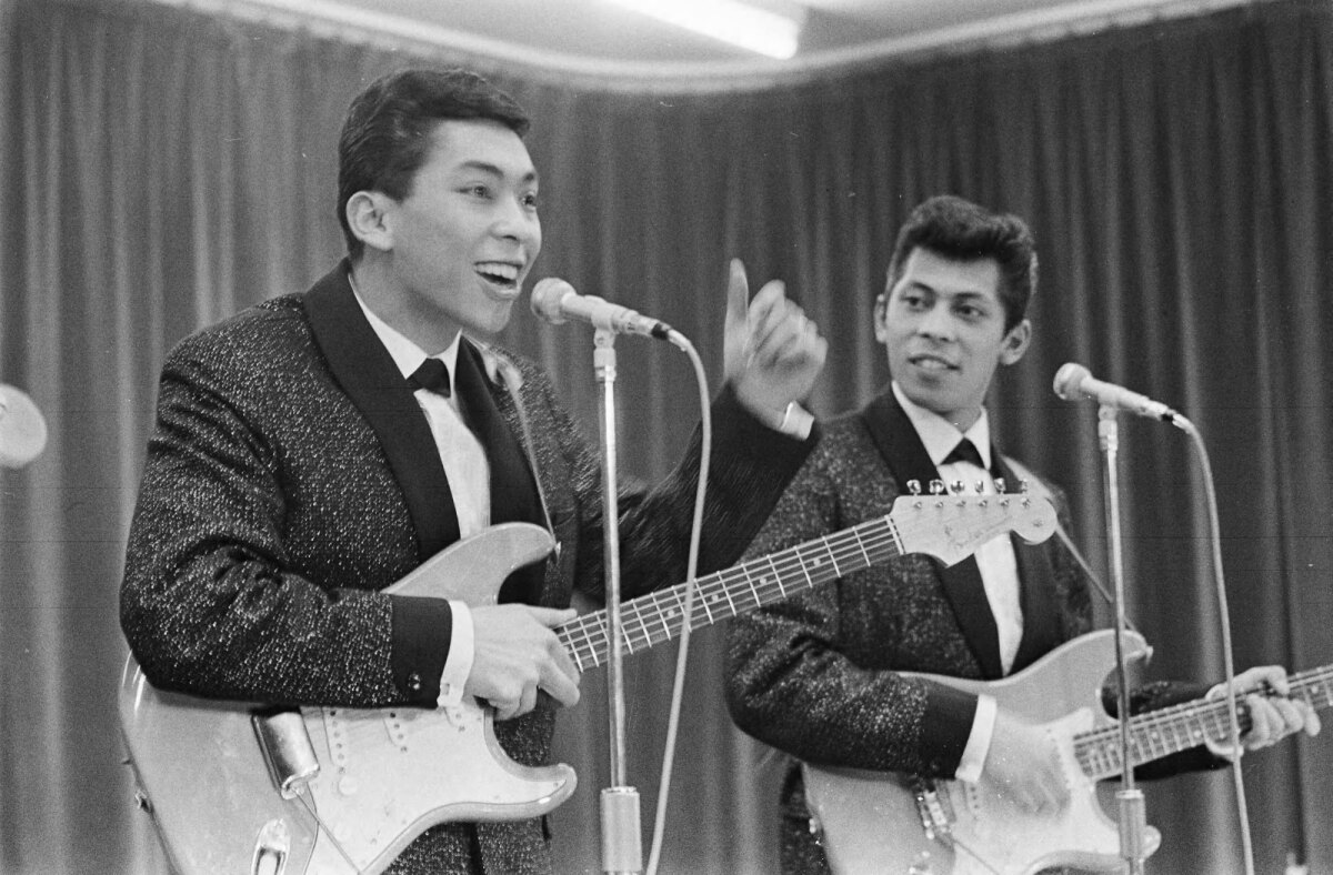 De Blue Diamonds tijdens een optreden in 1964. Foto: Winfried Walta / Anefo