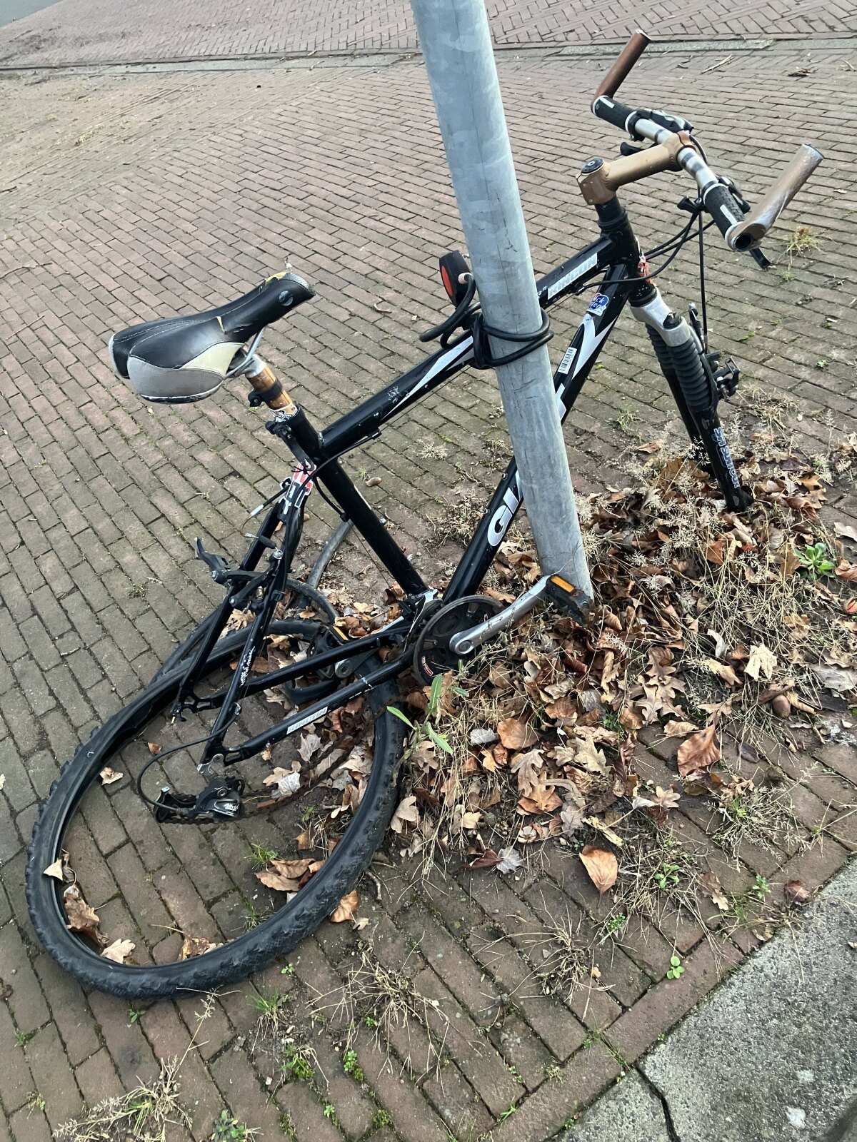 De Giant Rincon als een vergaand monument van de teloorgang van een fiets.