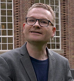 Arjan den Boer,  publicist en hoofdredacteur van tijdschrift Oud-Utrecht