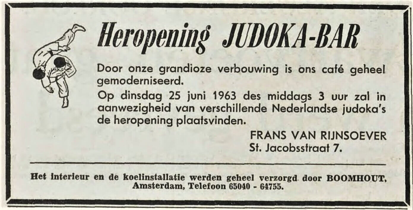 Advertentie in 1964.
