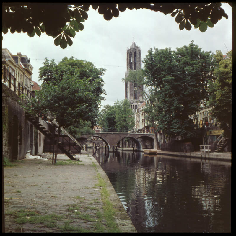 De werf aan de Oudegracht in 1960. Foto: Henk Dam