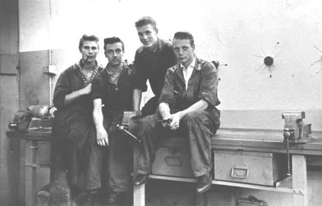 Jongens van de bedrijfsschool begin jaren zestig. Foto: Archief Nieuws030 