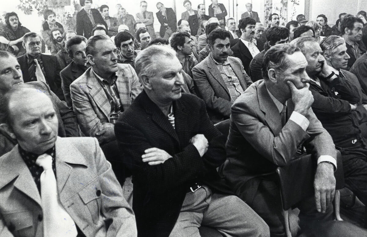 Aankondiging van de sluiting van Sambre Meuse DEMKA (SMDK)  in 1977. Foto: Museum van Zuilen