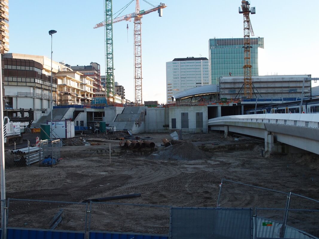 Nieuwbouw in het Stationsgebied. Foto: Nieuws030