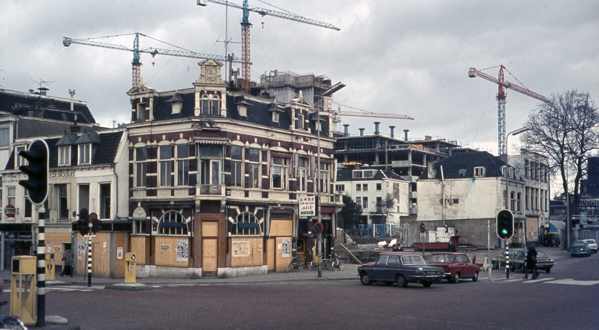 Sloop van de Stationswijk begin 1973. Foto J. Menningh – Het Utrechts Archief