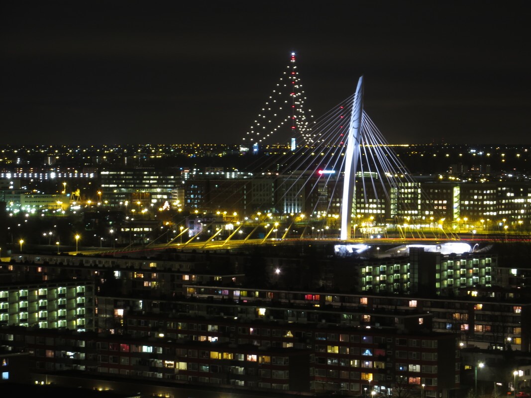 De Prins Clausbrug en Gerbrandytoren in de Stem van West.