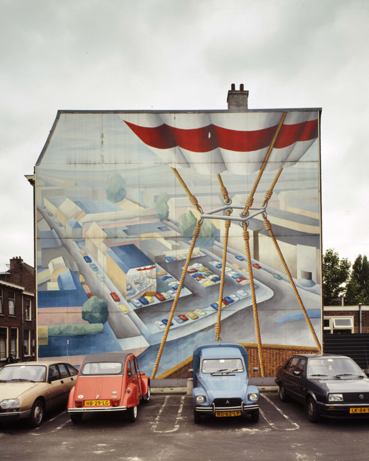 De muurtekening uit 1985. Foto: Het Utrechts Archief