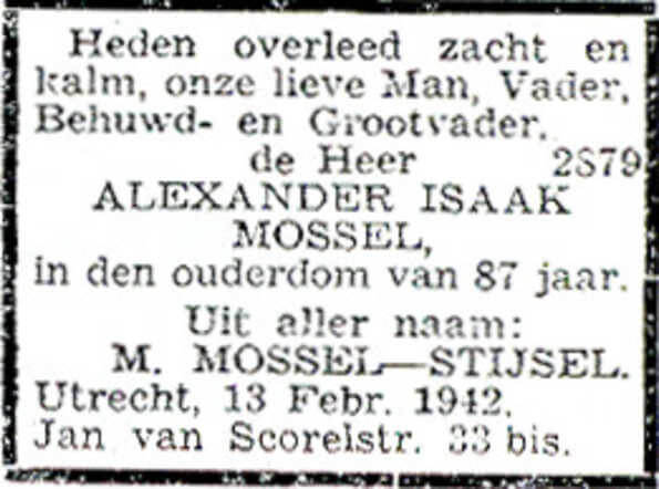 Het Joodsche Weekblad, 20 februari 1942