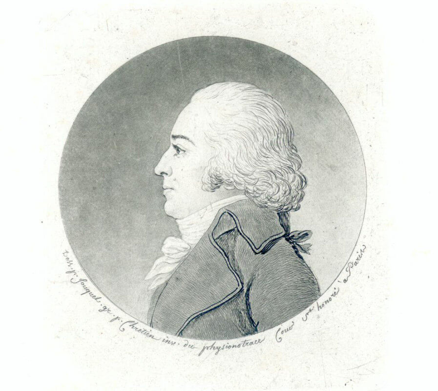 Pieter Quint Ondaatje, ets van Chretien rond 1780/1790