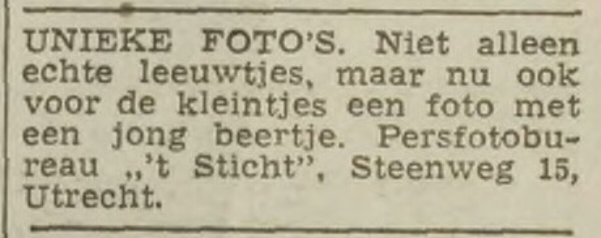 (Utrechts Nieuwsblad, 28-3-1960)
