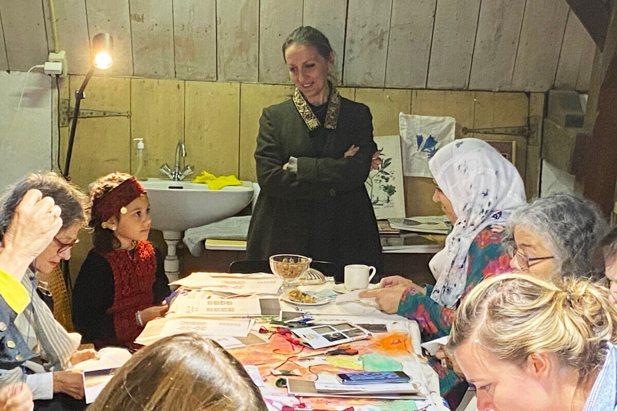 De Jordaanse Fatima Abbadi in haar masterclass vandaag. Foto: Jim Terlingen