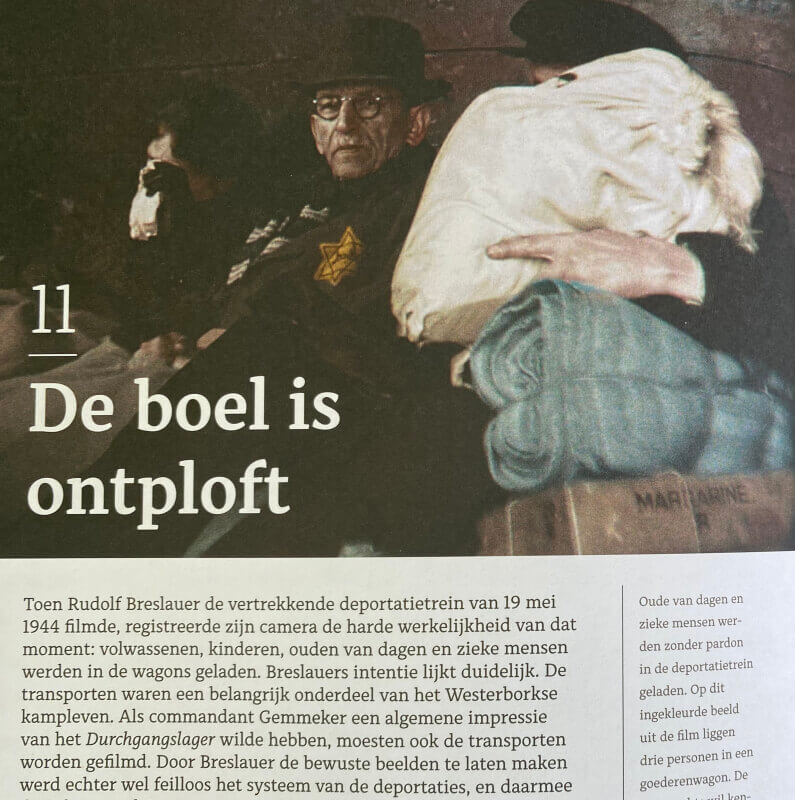 Hoofdstuk 11 van 'Kamp Westerbork gefilmd' begint met een beeld van de Dannheissers.