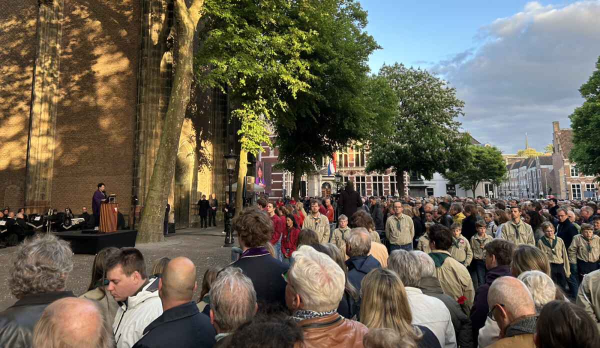 Burgemeester Sharon Dijksma tijdens haar toespraak. Foto: Jim Terlingen