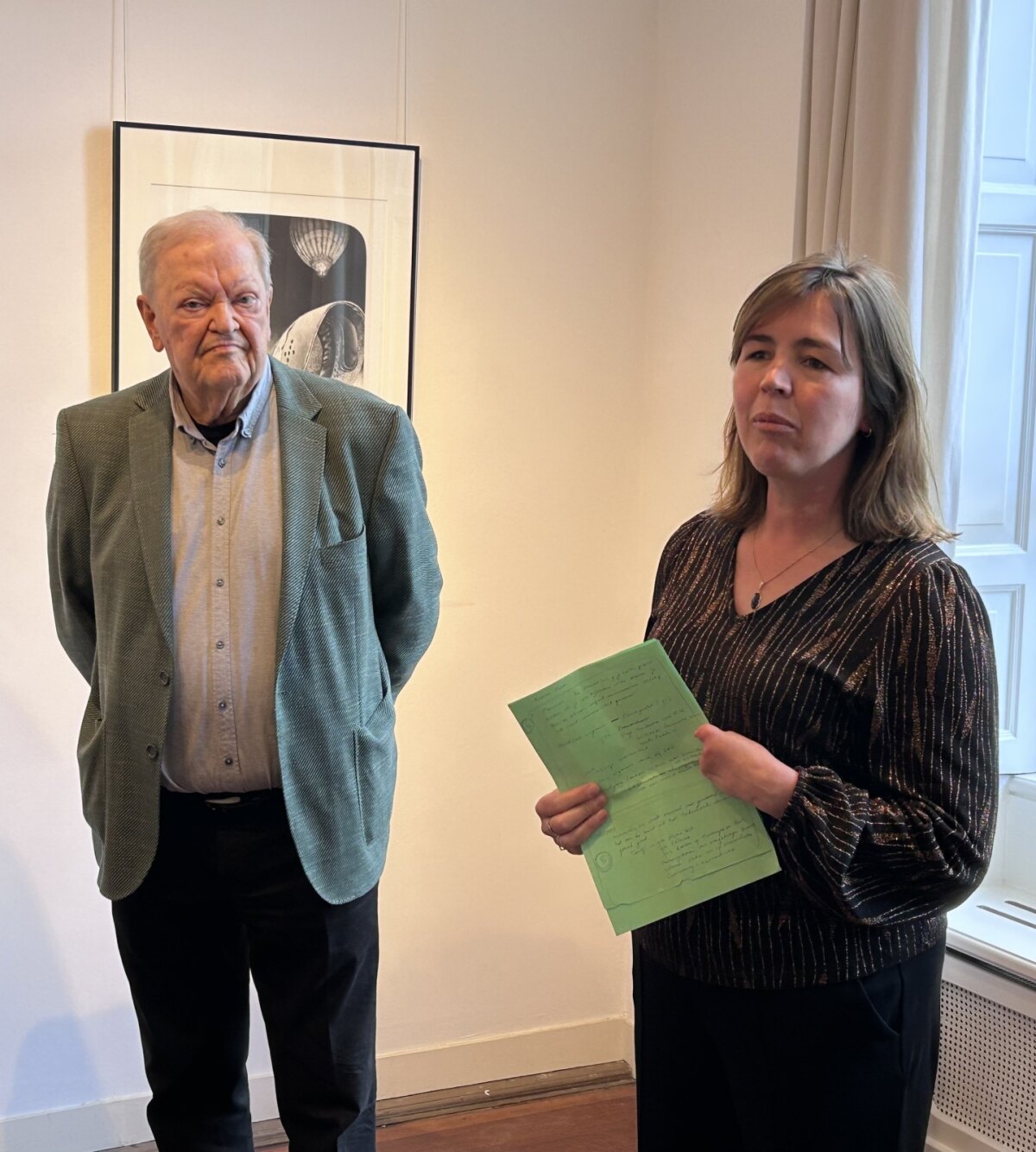 Gulmans (links) en Schreuder tijdens de opening (foto: JT)