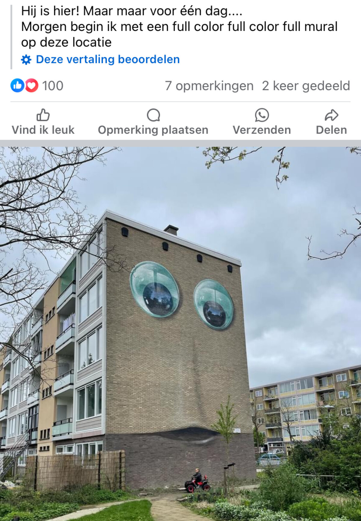 Een dag later