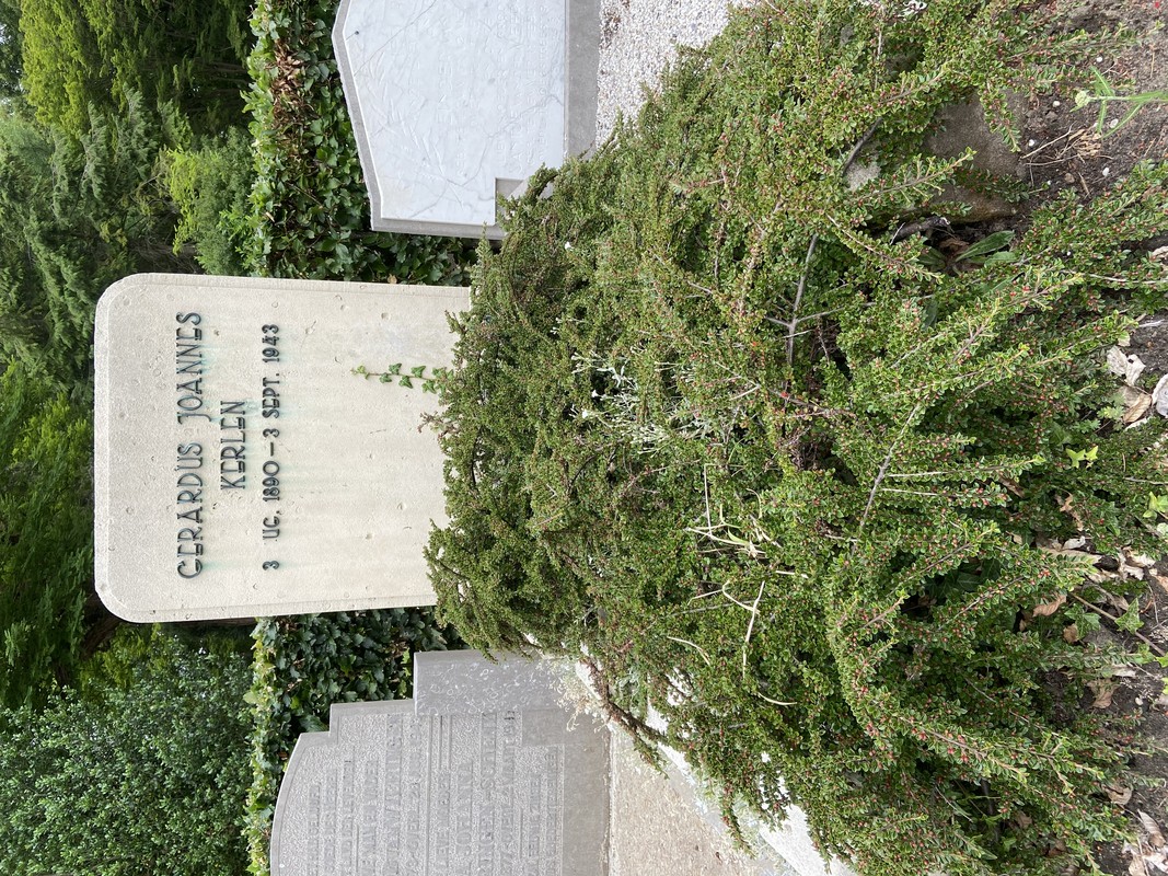 Kerlens graf op begraafplaats Tolsteeg, 2020. Foto: Jim Terlingen
