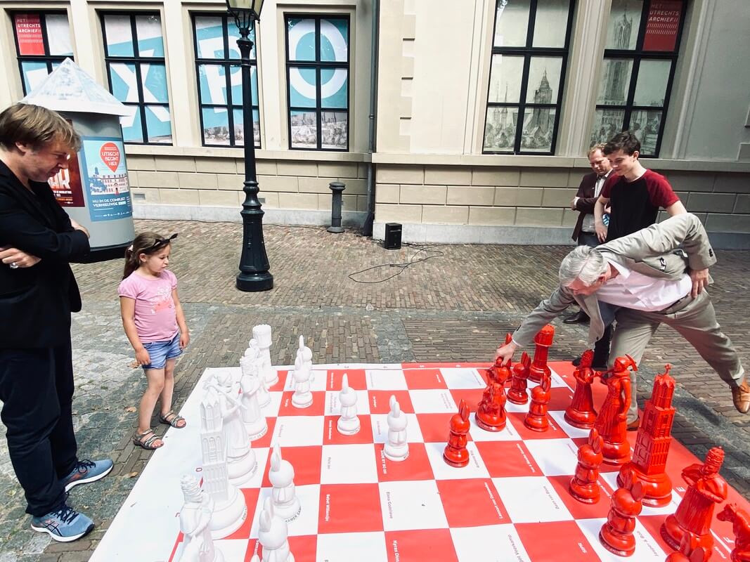 Beide spelers hadden secondanten uit familiale kring. Foto: Jim Terlingen