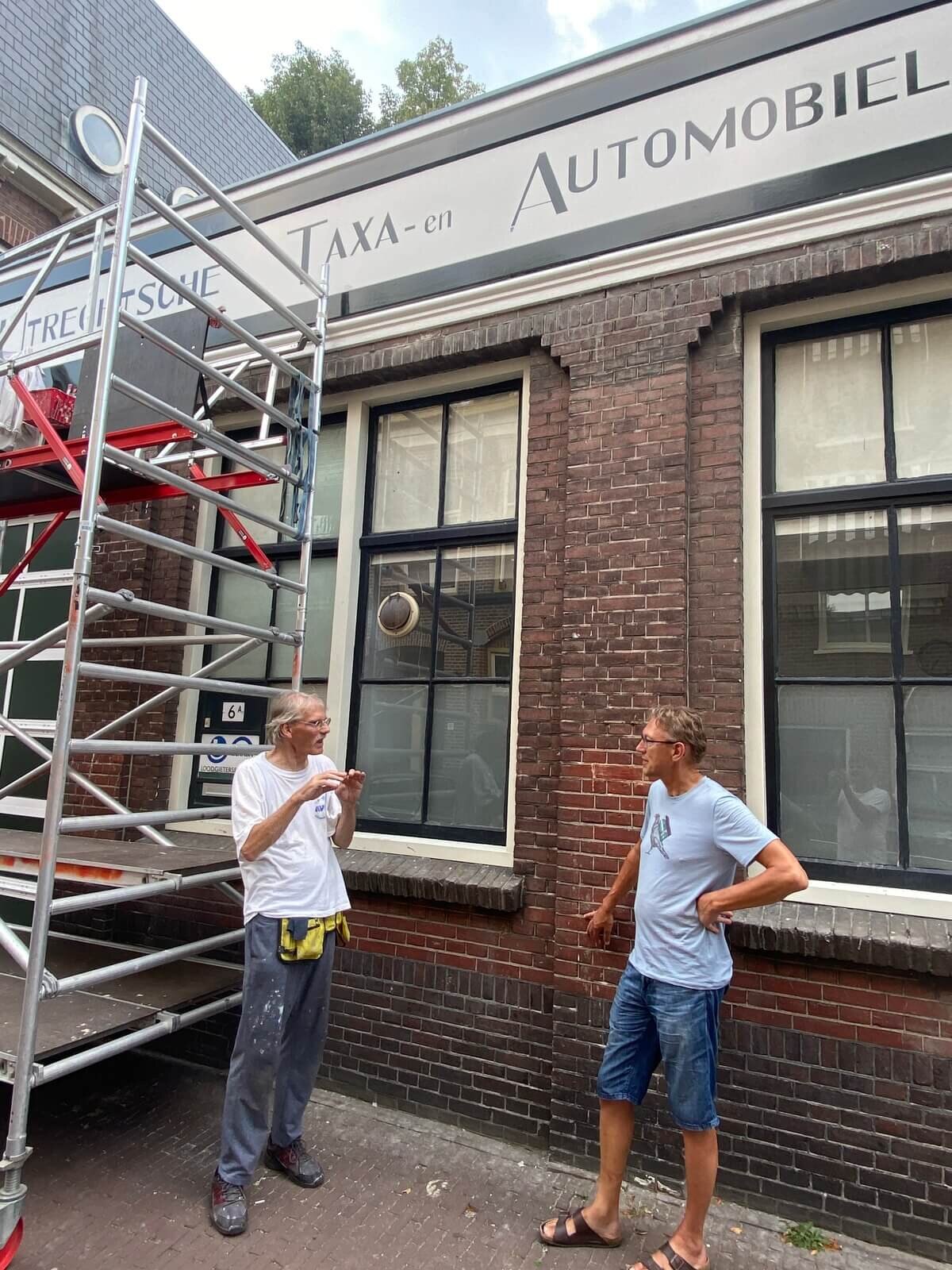 Jos Peeters (links) en Bert Poortman overlegden nauwgezet in dit project. Foto: Jim Terlingen