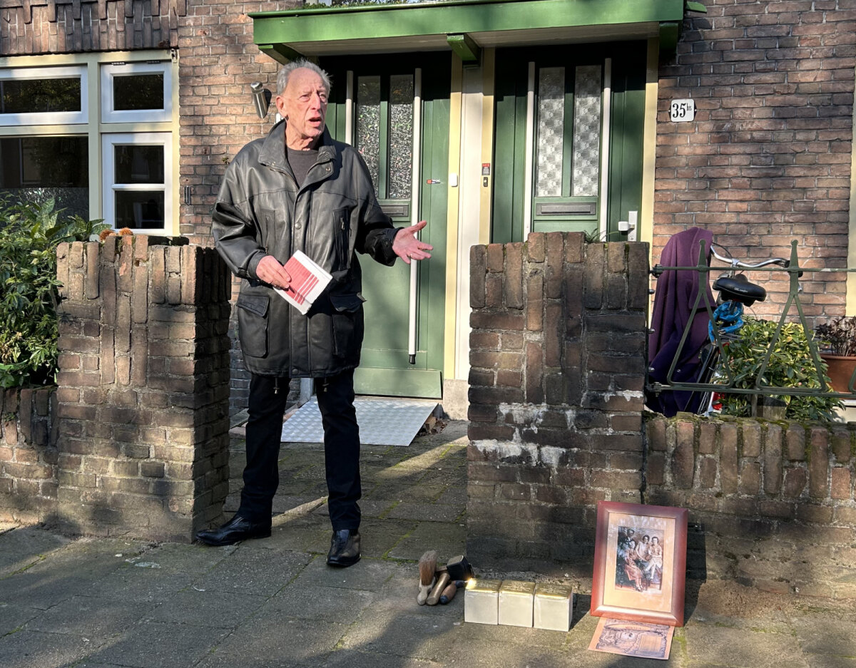 Jos van Klaveren (82), vanochtend. Foto: JT