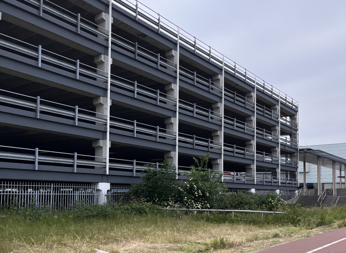 De parkeergarage P4 op woensdag 21 mei 2025. Foto: Daan Colussi
