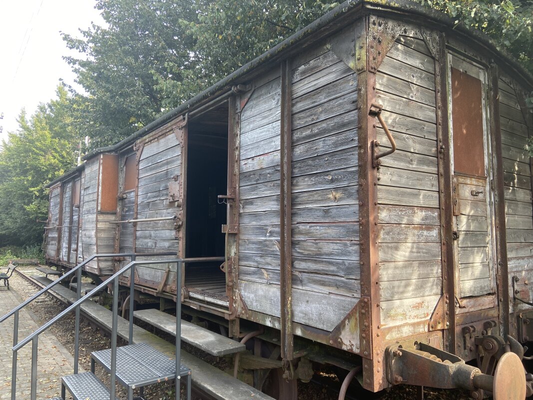 De wagon in het Spoorwegmuseum. Foto: Jim Terlingen