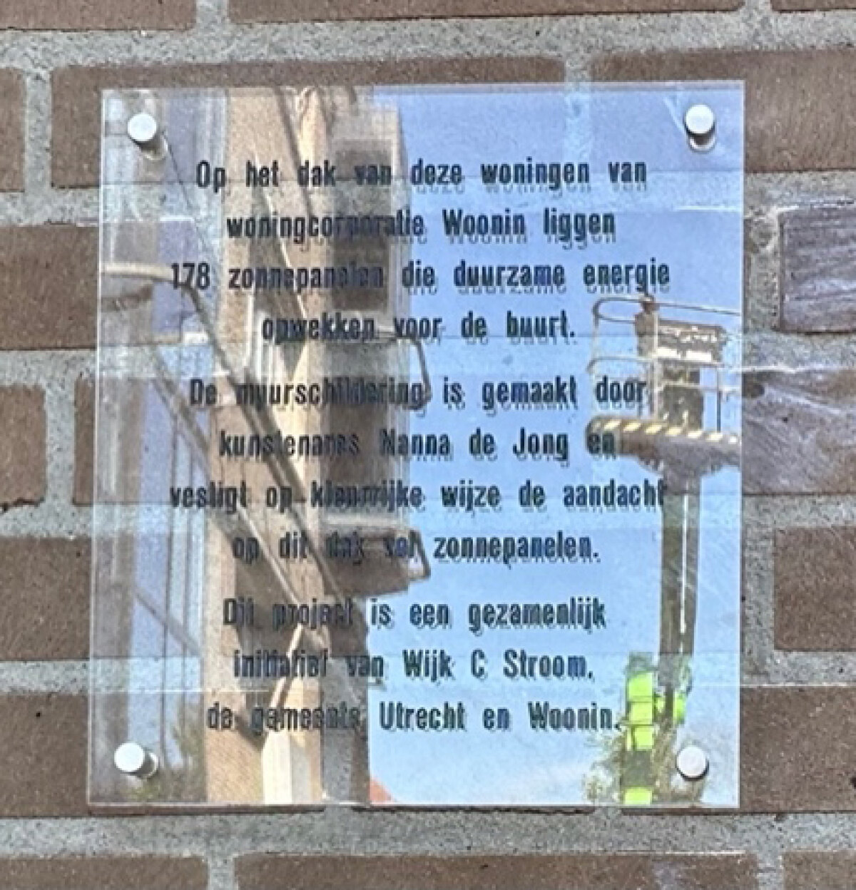 De plaquette. Foto: DB