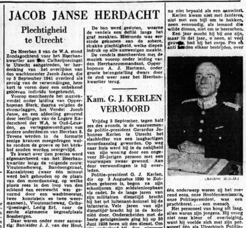 NSB-krant 'Het Nationaal Dagblad, 6 september 1943.