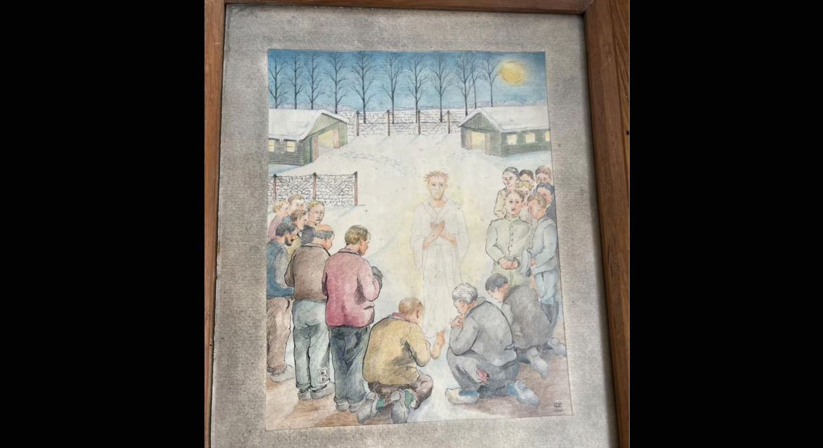 De tekening. Afbeelding: Eddy Vogel op Marktplaats