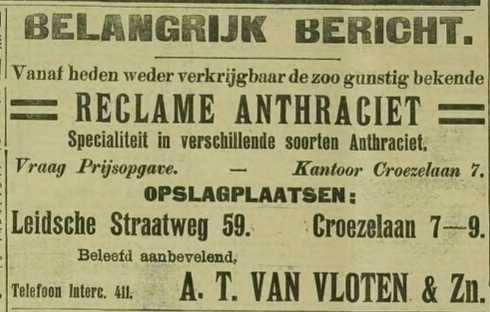 Reclame uit 1913