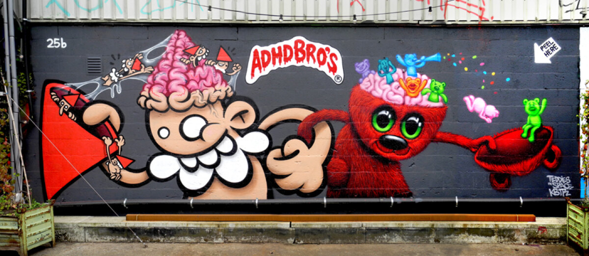 Een nieuwe muurschildering bij culturele broedplaats De Nijverheid (foto: JvW)