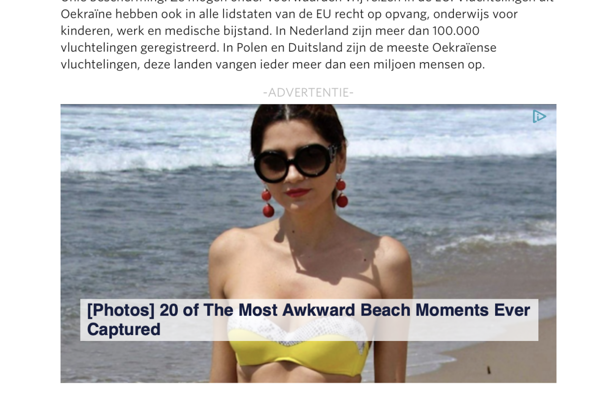 Deze 'advertentie' linkt naar psychicmonday.com