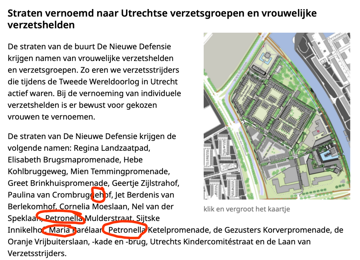 De aanvankelijke naamfouten staan op 14 mei 2026 nog steeds online