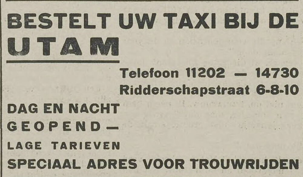 Advertentie in het UN van 23 december 1932.