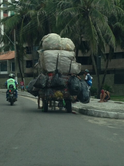 Paard en wagen in Brasil. Foto: M. van den Heuvel