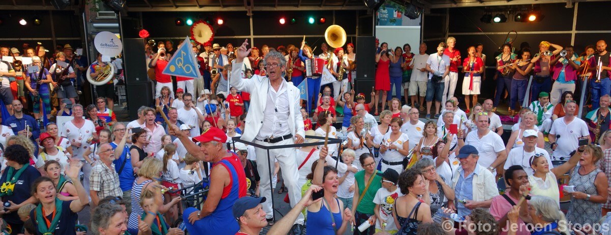 Fietsorkest Orchestra Bicyclette. Foto: Ton van den Berg