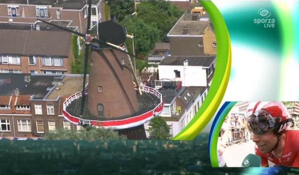 De molen in de Adelaarstraat komt in beeld. Foto: V. Oldenborg