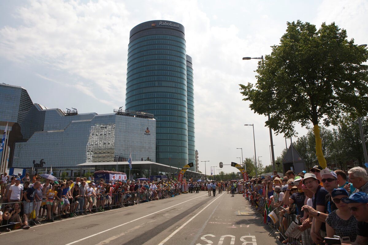 De start op de Croeselaan. Foto: Ton van den Berg