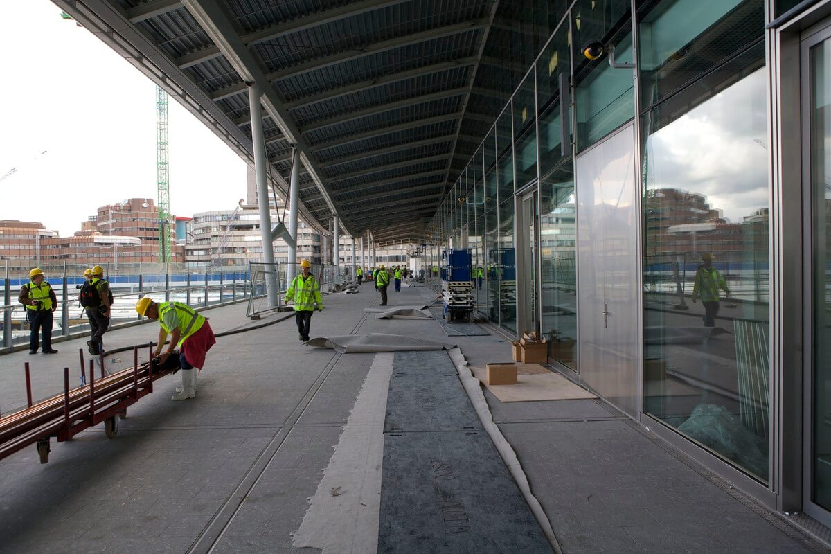 De tien meter brede passage die binnenkort opengaat. Foto: Ton van den Berg