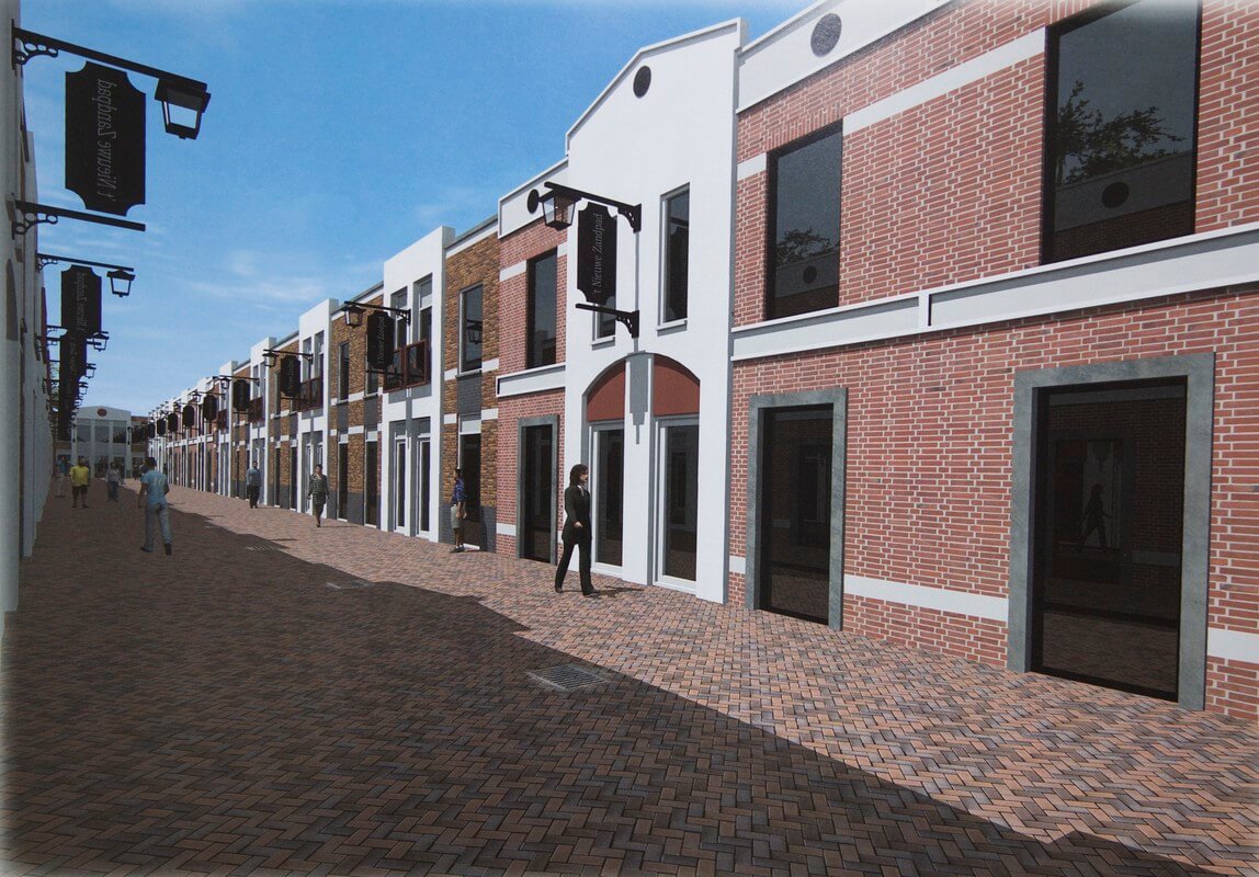 Een 'artist impression' van het Nieuwe Zandpad. Illustratie: Beja