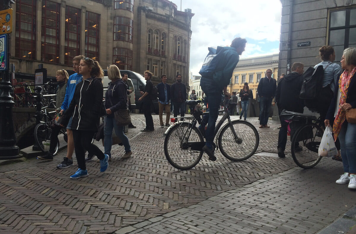 De kuitenbijter van de Vismarkt. Foto: J. Terlingen