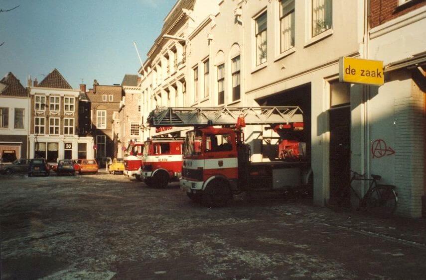 Brandweerkazerne binnenstad in 1985. Foto: Brandweerarchief