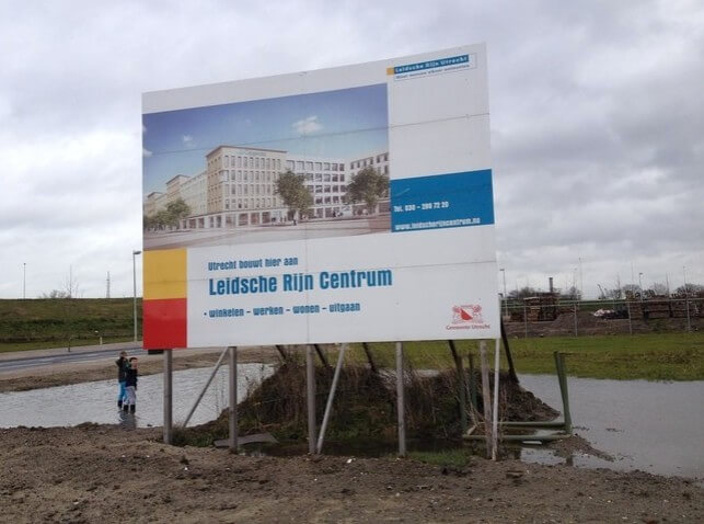De bouwplaats Leidsche Rijn Centrum. Foto: ToekomstLRC