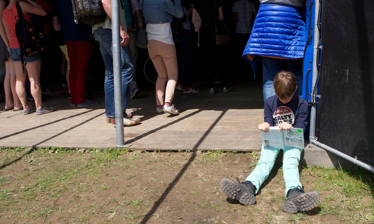 Ondanks alle heisa kun je op deBeschaving ook rustig een boek lezen. Foto: Ton van den Berg