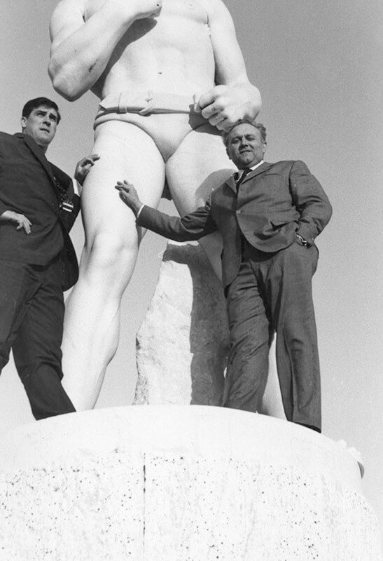 Geesink en Henrichs in Rome in 1965. Foto: collectie HUA